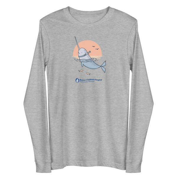 Z - Boston Children's Pulmonary Division - Unique Narwhal - Adult Long Sleeve T-Shirt