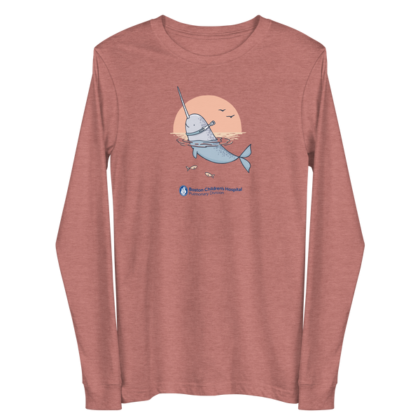 Z - Boston Children's Pulmonary Division - Unique Narwhal - Adult Long Sleeve T-Shirt