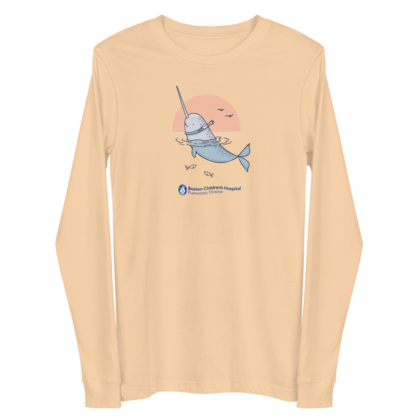 Z - Boston Children's Pulmonary Division - Unique Narwhal - Adult Long Sleeve T-Shirt