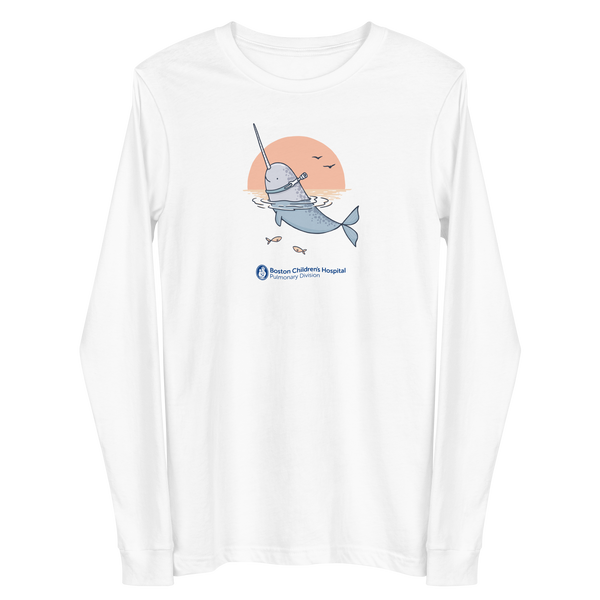 Z - Boston Children's Pulmonary Division - Unique Narwhal - Adult Long Sleeve T-Shirt