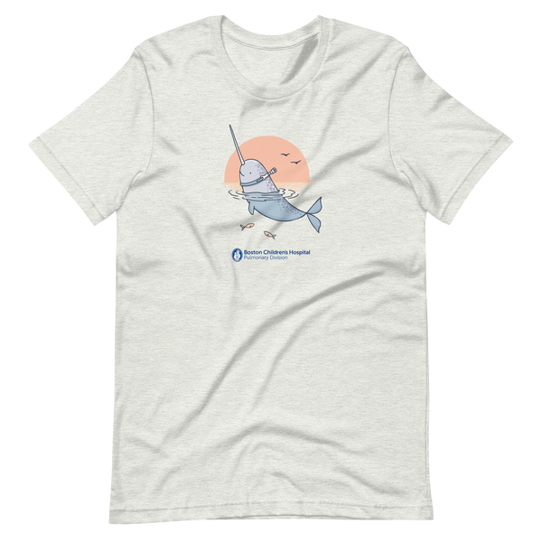 Z - Boston Children's Pulmonary Division - Unique Narhwal - Adult T-Shirt