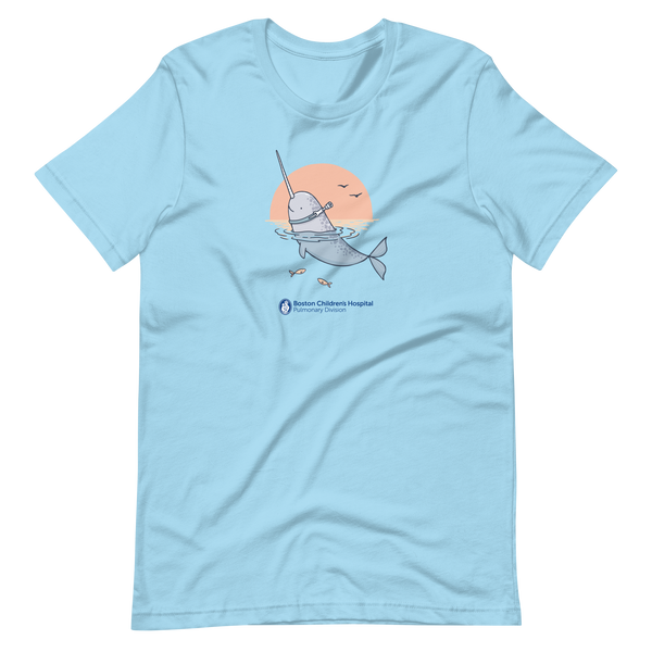 Z - Boston Children's Pulmonary Division - Unique Narhwal - Adult T-Shirt