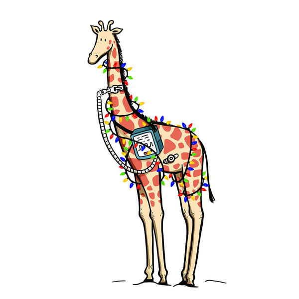 Christmas Giraffe - Kids (2yrs-5yrs) T-Shirt