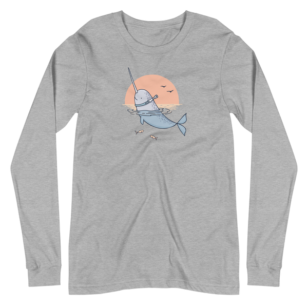 Z - Centennial State - Unique Narwhal - Adult Long Sleeve T-Shirt