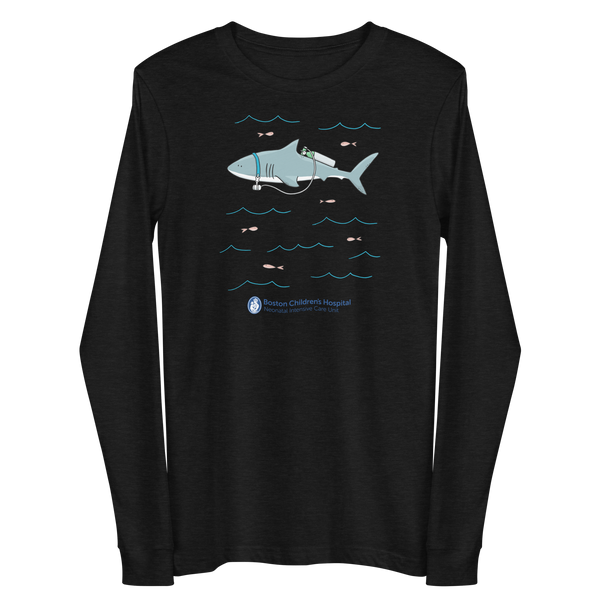 Z - Boston Children's NICU - Shark Tank - Adult Long Sleeve T-Shirt