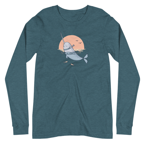 Z - Centennial State - Unique Narwhal - Adult Long Sleeve T-Shirt