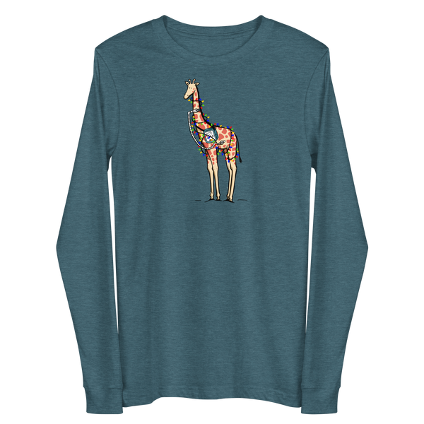 Christmas Giraffe - Adult Long Sleeve