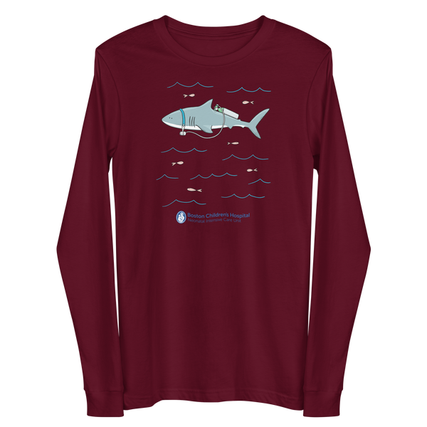 Z - Boston Children's NICU - Shark Tank - Adult Long Sleeve T-Shirt