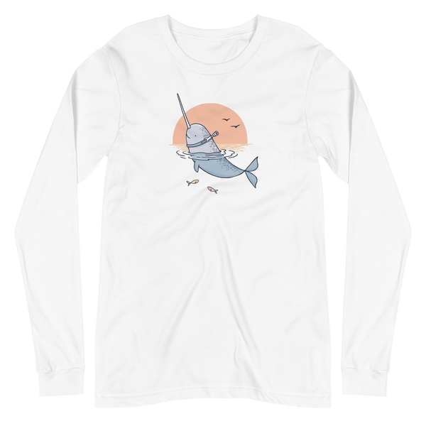 Z - Centennial State - Unique Narwhal - Adult Long Sleeve T-Shirt