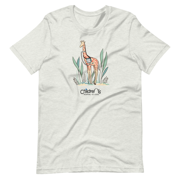 Z- St. Louis Children's Hospital - Junie The Giraffe - Adult T-Shirt