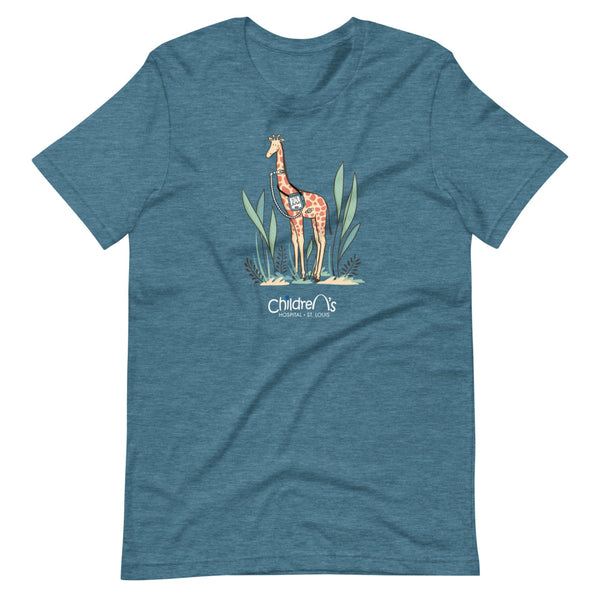 Z- St. Louis Children's Hospital - Junie The Giraffe - Adult T-Shirt