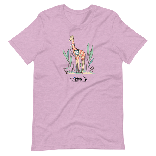 Z- St. Louis Children's Hospital - Junie The Giraffe - Adult T-Shirt